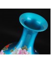 水晶釉藍色賞瓶